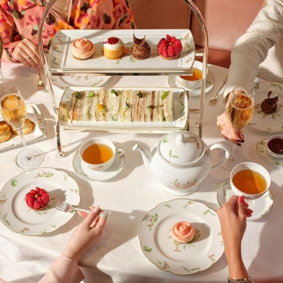 Images of Afternoon Tea at The Gallery, The Lana, Dorchester Collection, Dubai.