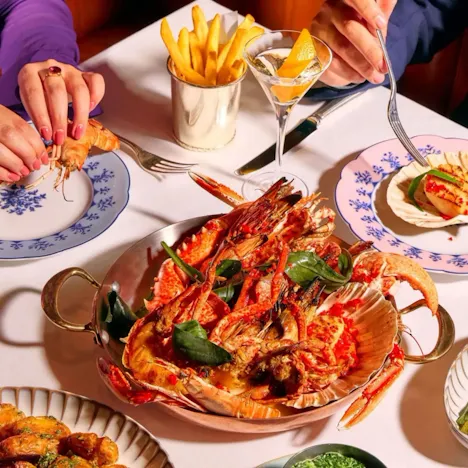 Food Shots on Table at The Grill at The Dorchester
