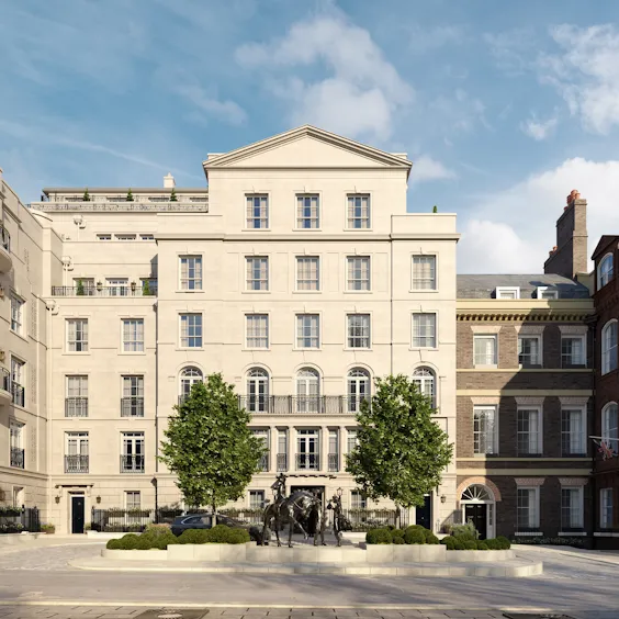 Audley Square Ext Front On Low Sun