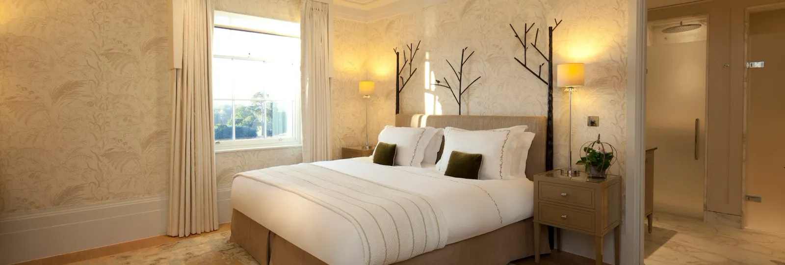 Mansion house superior room interior at Coworth Park, Ascot