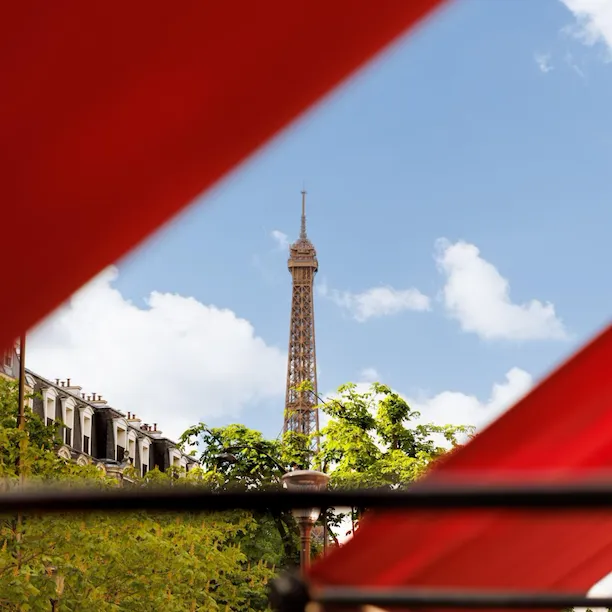 La Terrasse Montaigne eiffel tower view
