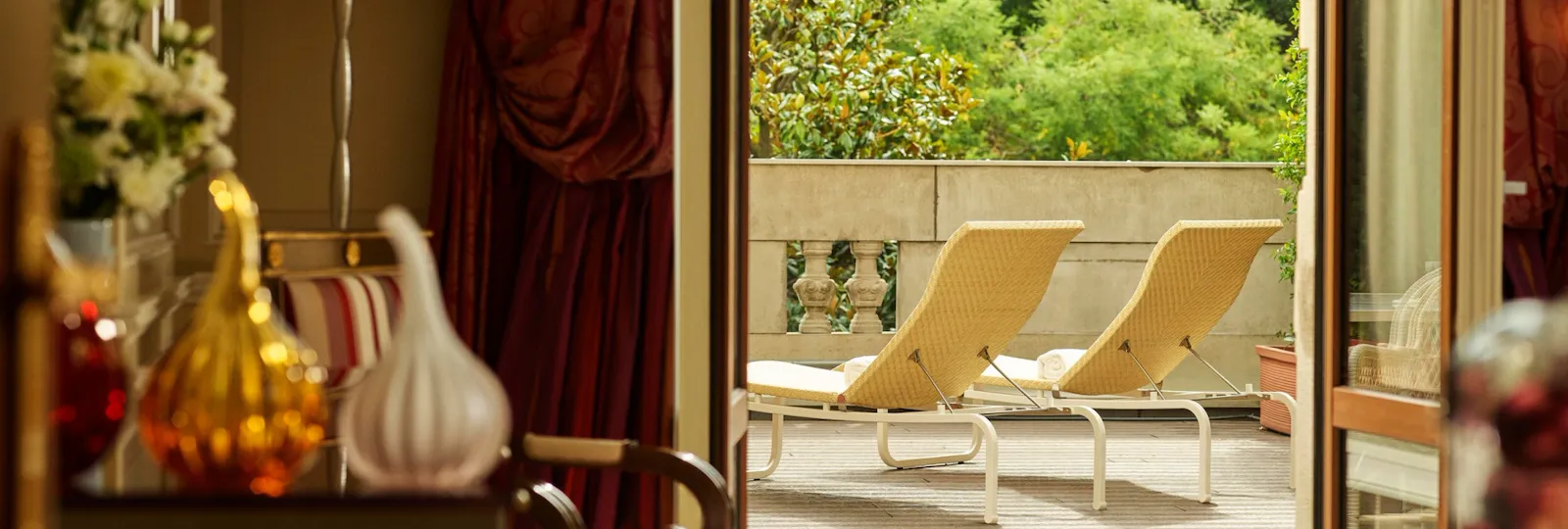 view of suite terrace with chairs