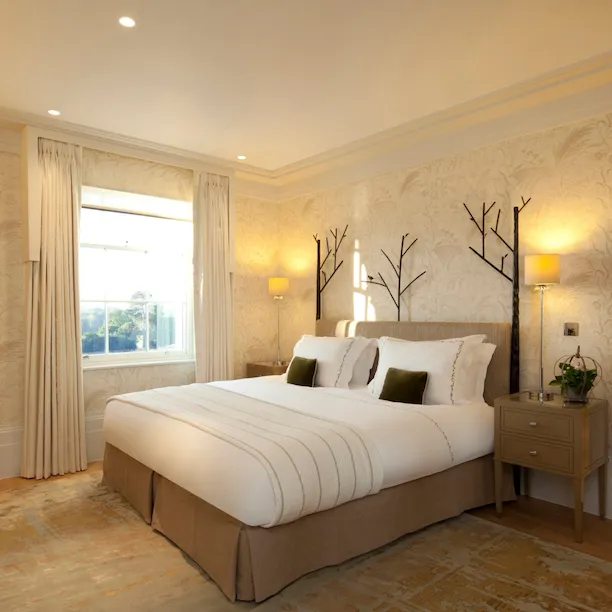 Mansion House superior room interior at Coworth Park, Ascot