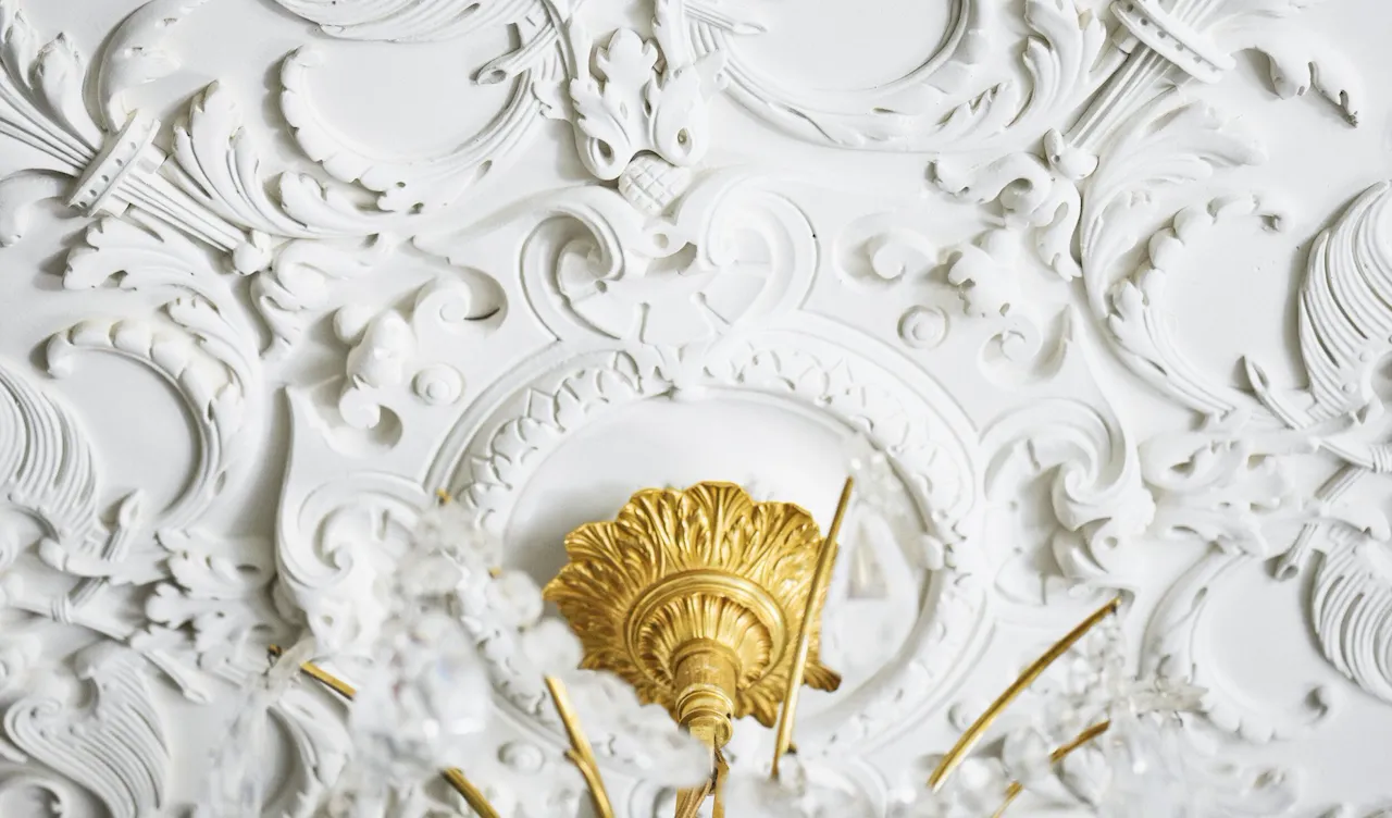 Ornaments in the ceiling of the presidential appartment at Le Meurice, Paris.