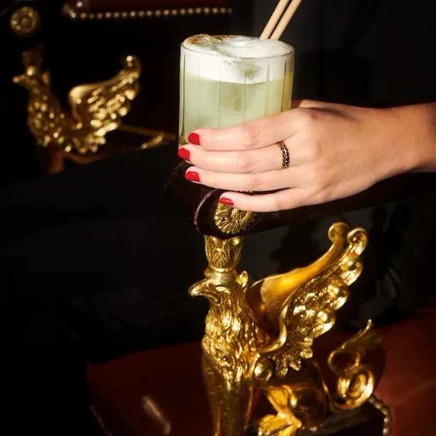 Front view of a Salvador cocktail at Le Bar 228 at Le Meurice, Paris - Dorchester Collection