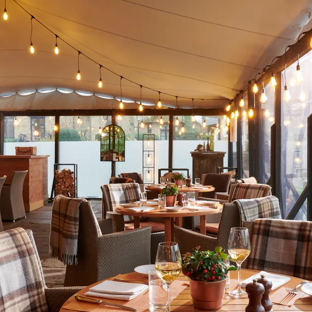 The Barn at COworth Park interior daylight.