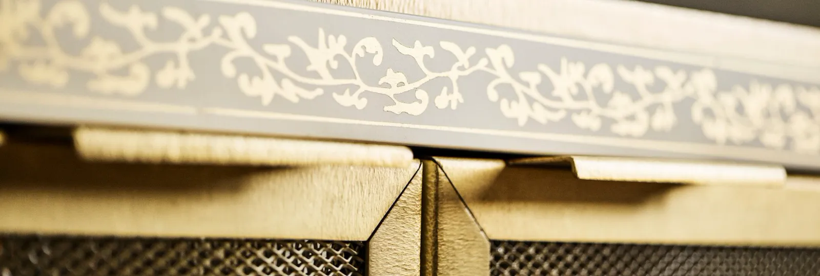 Detail of wooden cupboard with inside Prestige Suite at Hotel Eden, Rome
