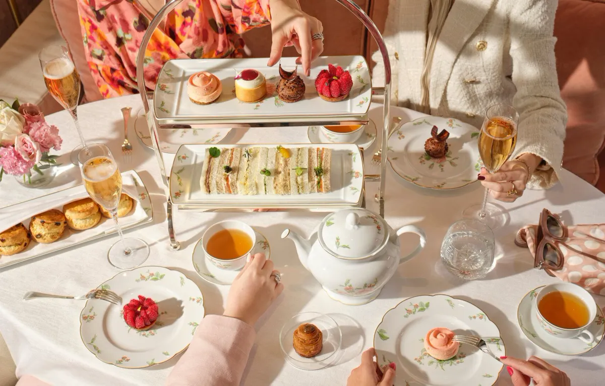 Afternoon tea pastries at The Gallery, The Lana - Dorchester Collection