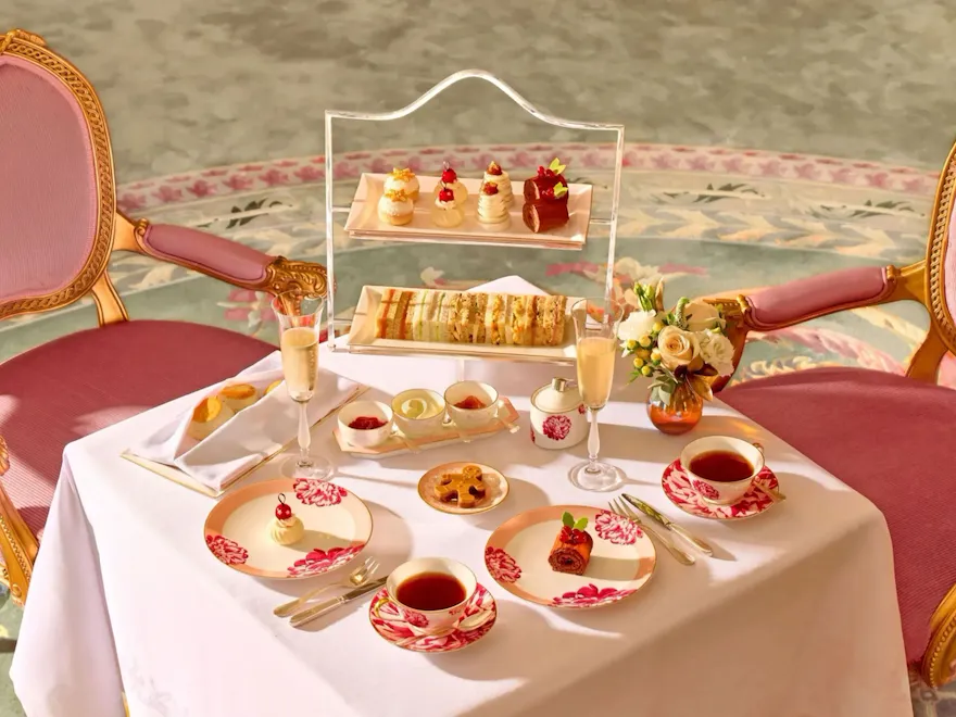 Festive Afternoon Tea at The Promenade in warm lighting