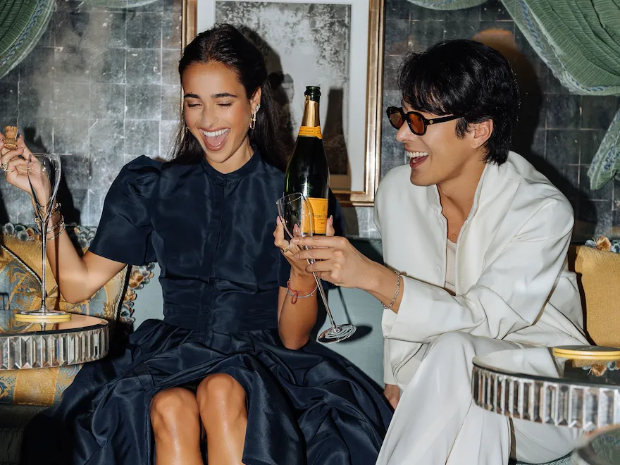 Models posing in The Snug at Vesper Bar