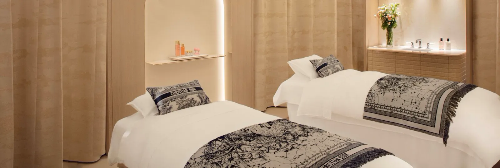 Visuel des espaces intérieurs du Dior Spa Plaza Athénée, à Paris