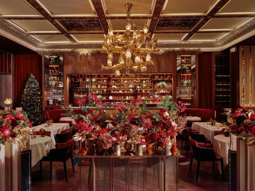 Festive decorations and celebrations at The Dorchester