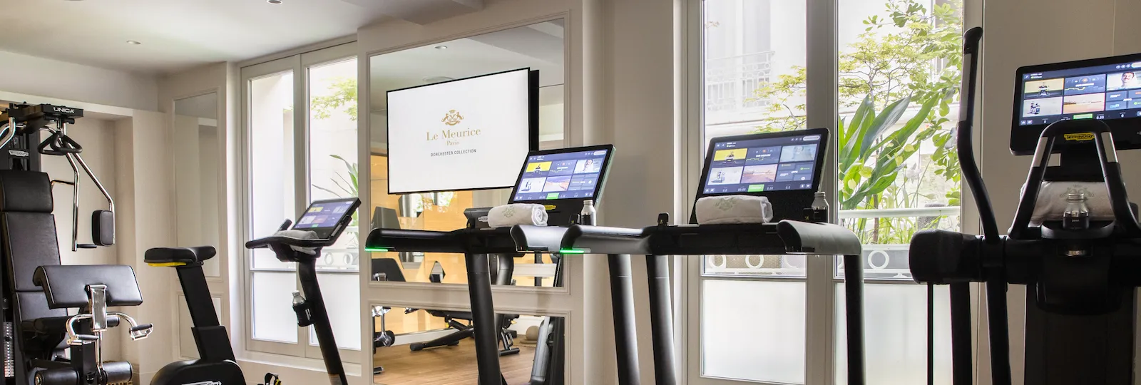 Overview of the fitness machines at Spa Valmont.
