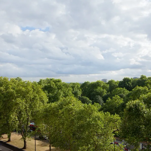 Hyde park view from one of The Dorchester's suites