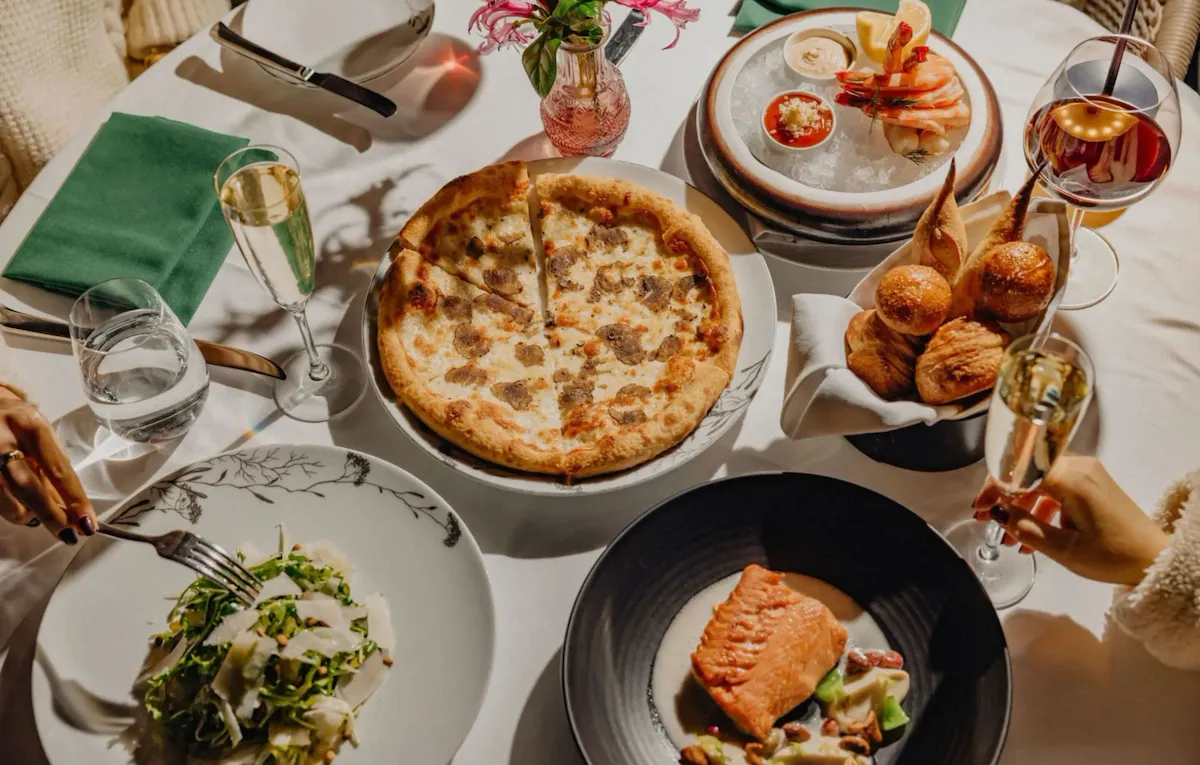 Festive dinner at The Restaurant at Hotel Bel-Air